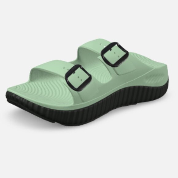KuaiLu - Womens Recovery Sandals, size 7 US womens, color green. - Picture 1 of 5